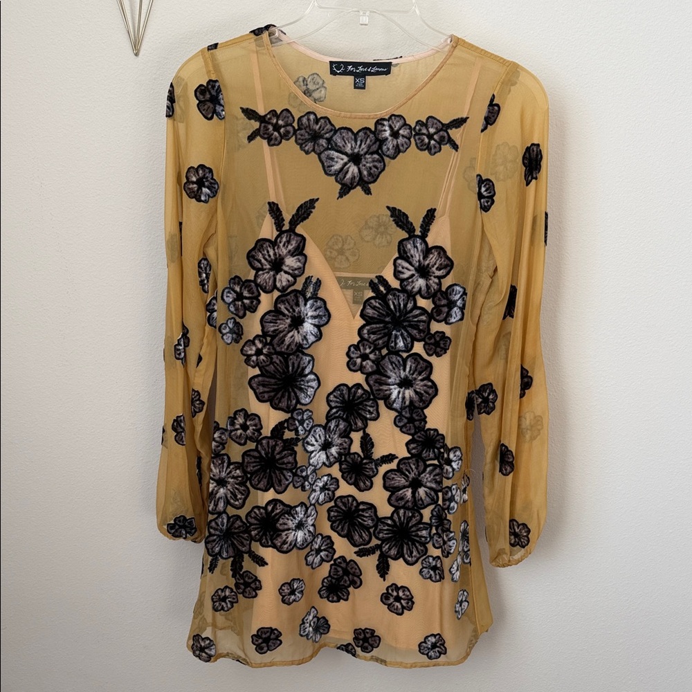 For Love & Lemons Yellow Dress